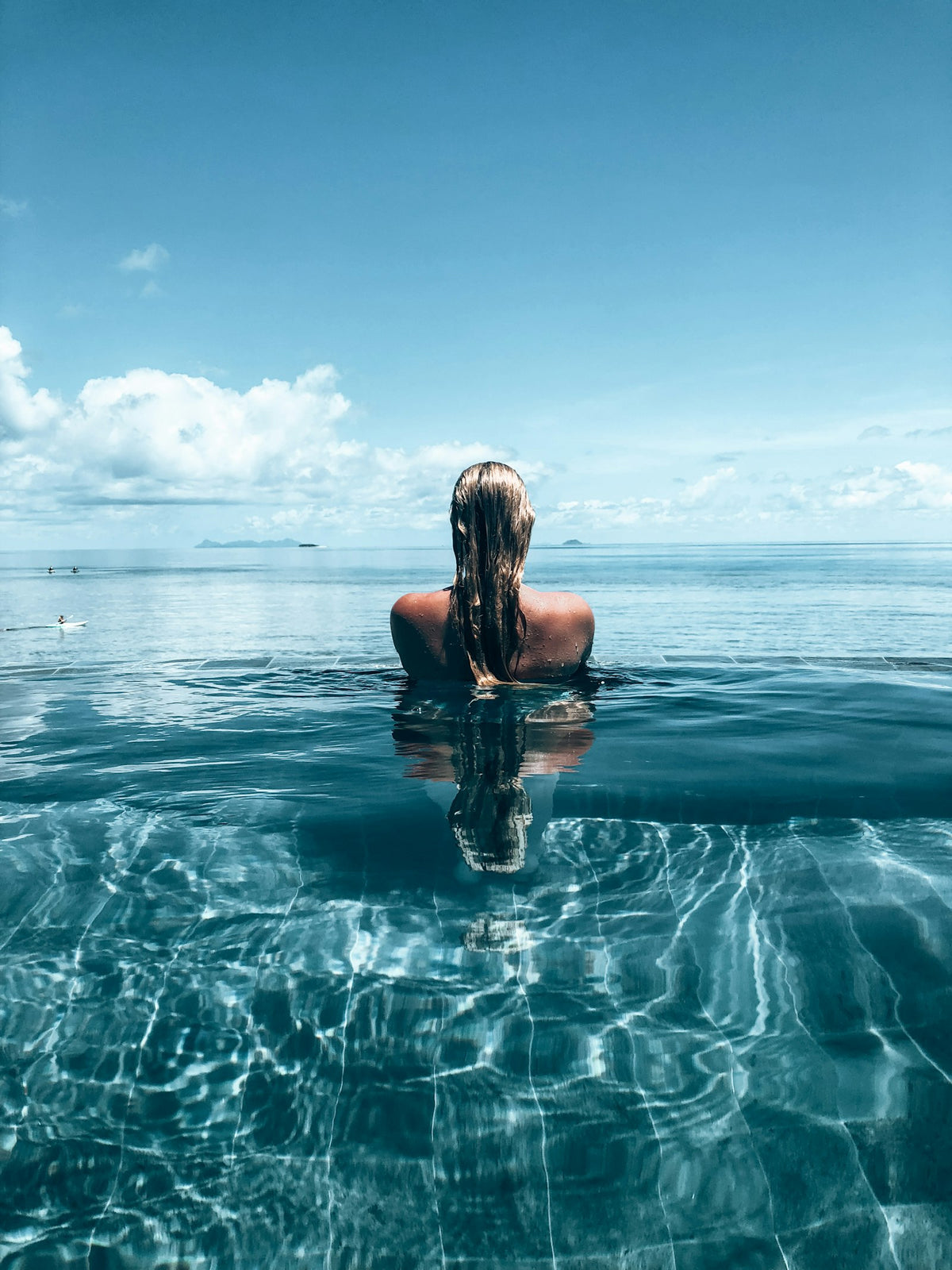 Baignade en piscine